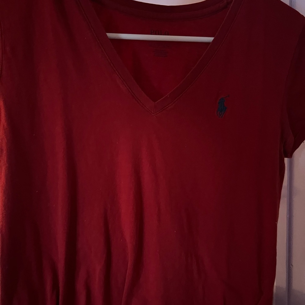 Red polo Ralph Lauren shirt